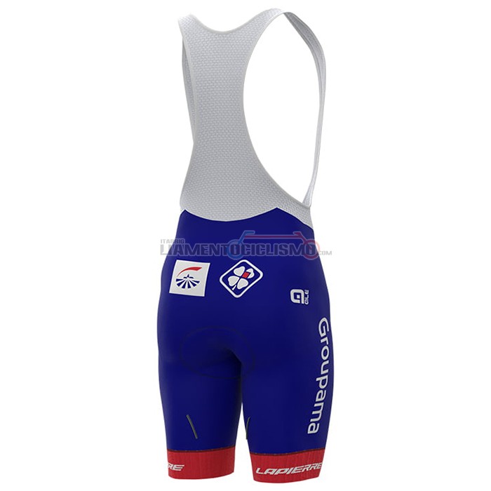 Abbigliamento Ciclismo Groupama-FDJ Manica Corta 2021 Rosso Blu